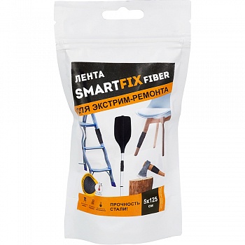 Лента стеклотканевая Экстрим-ремонт 50мм*125см черная SmartFix FIBER